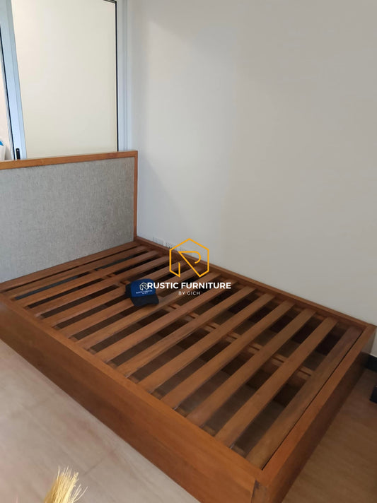 KENJI LIFT-UP STORAGE BED (UPHOLSTERED HEADBOARD)