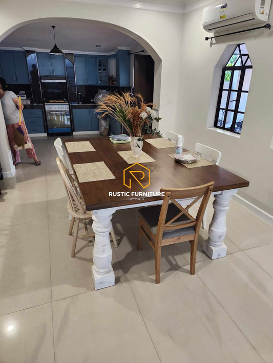 SENNA FARMHOUSE-STYLE DINING TABLE