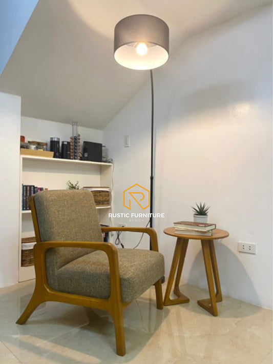 SELENA ACCENT CHAIR AND ROUND SIDE TABLE
