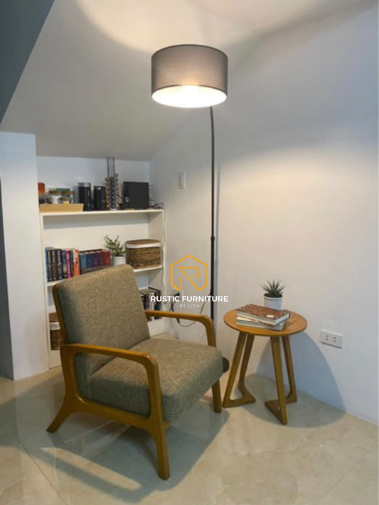 SELENA ACCENT CHAIR AND ROUND SIDE TABLE
