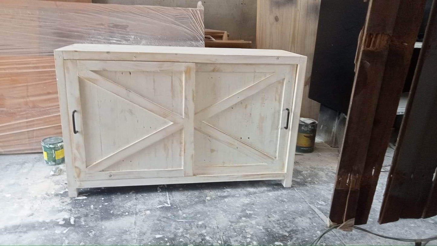SHIRO WASHED WHITE SHOE CABINET