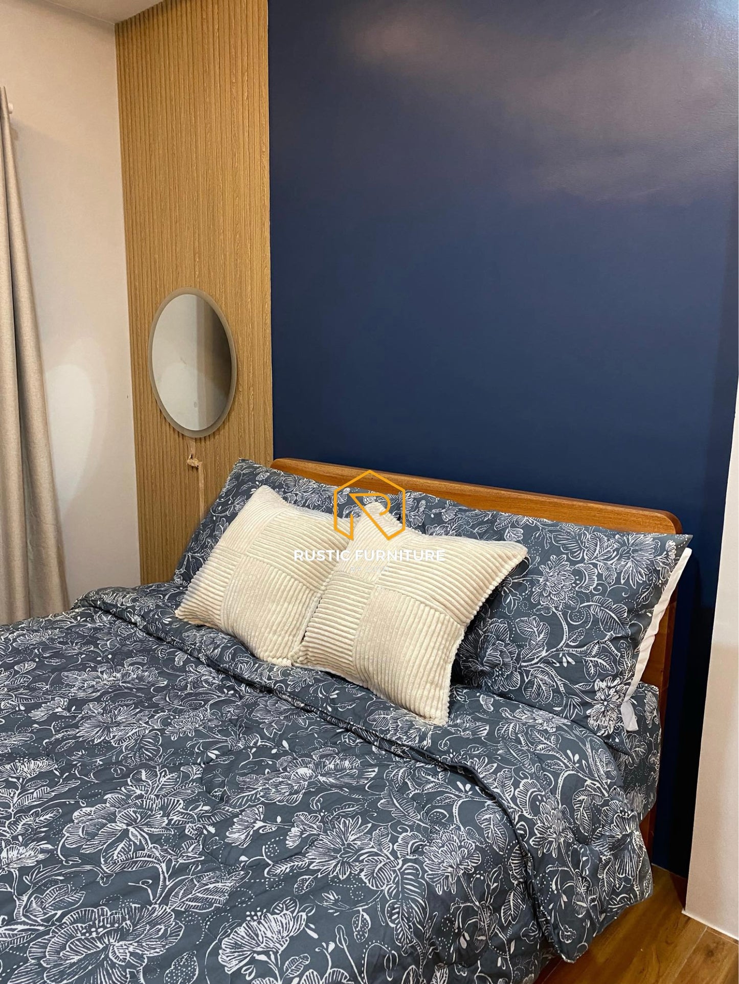 SOLID FLOATING BED WITH 4 DRAWERS