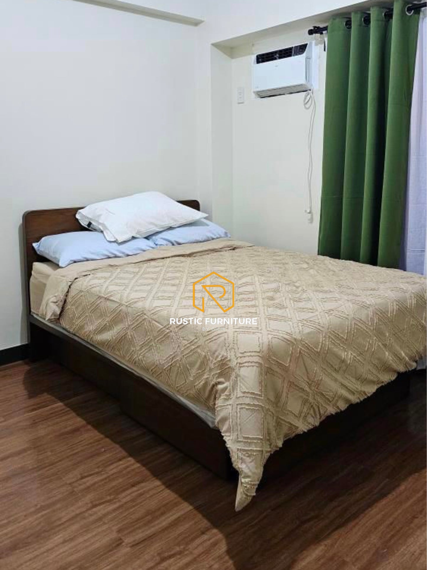 SOLID FLOATING BED WITH 4 DRAWERS