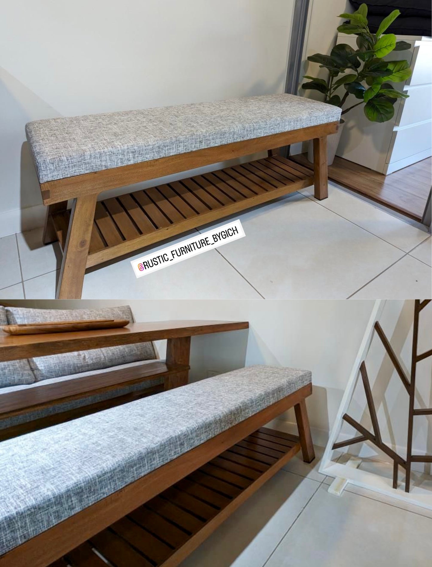 OLLIE SHOE RACK BENCH