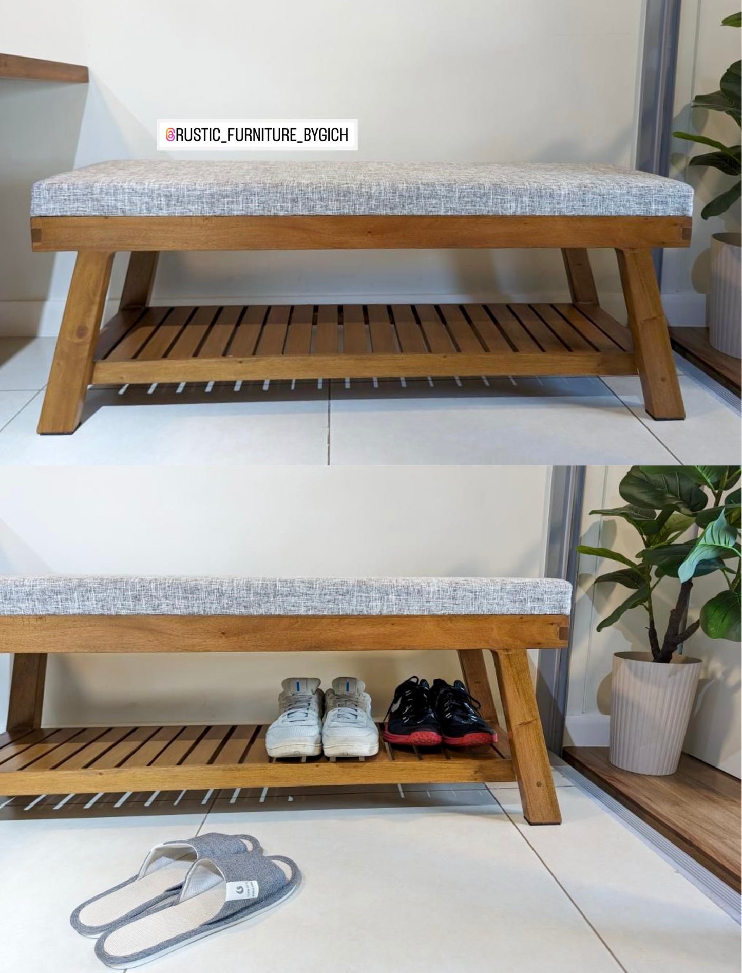OLLIE SHOE RACK BENCH