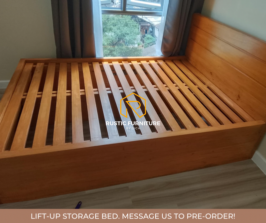 KENJI LIFT-UP STORAGE BED (TALL)