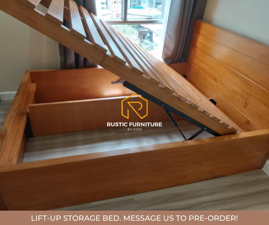 KENJI LIFT-UP STORAGE BED (TALL)