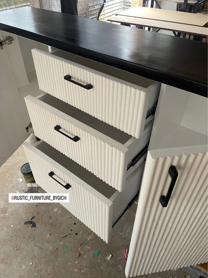 ODETTE DUAL TONE BUFFET TABLE