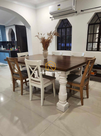 SENNA FARMHOUSE-STYLE DINING TABLE