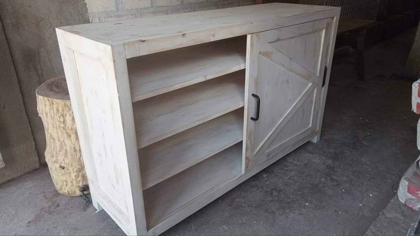 SHIRO WASHED WHITE SHOE CABINET