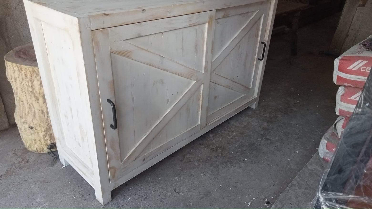 SHIRO WASHED WHITE SHOE CABINET